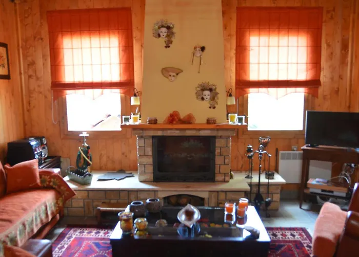 Chalet Wooden In Woods