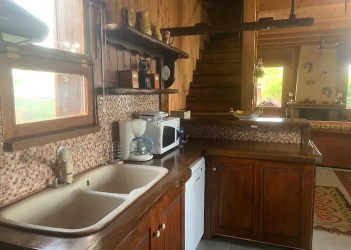 Chalet Wooden In Woods *